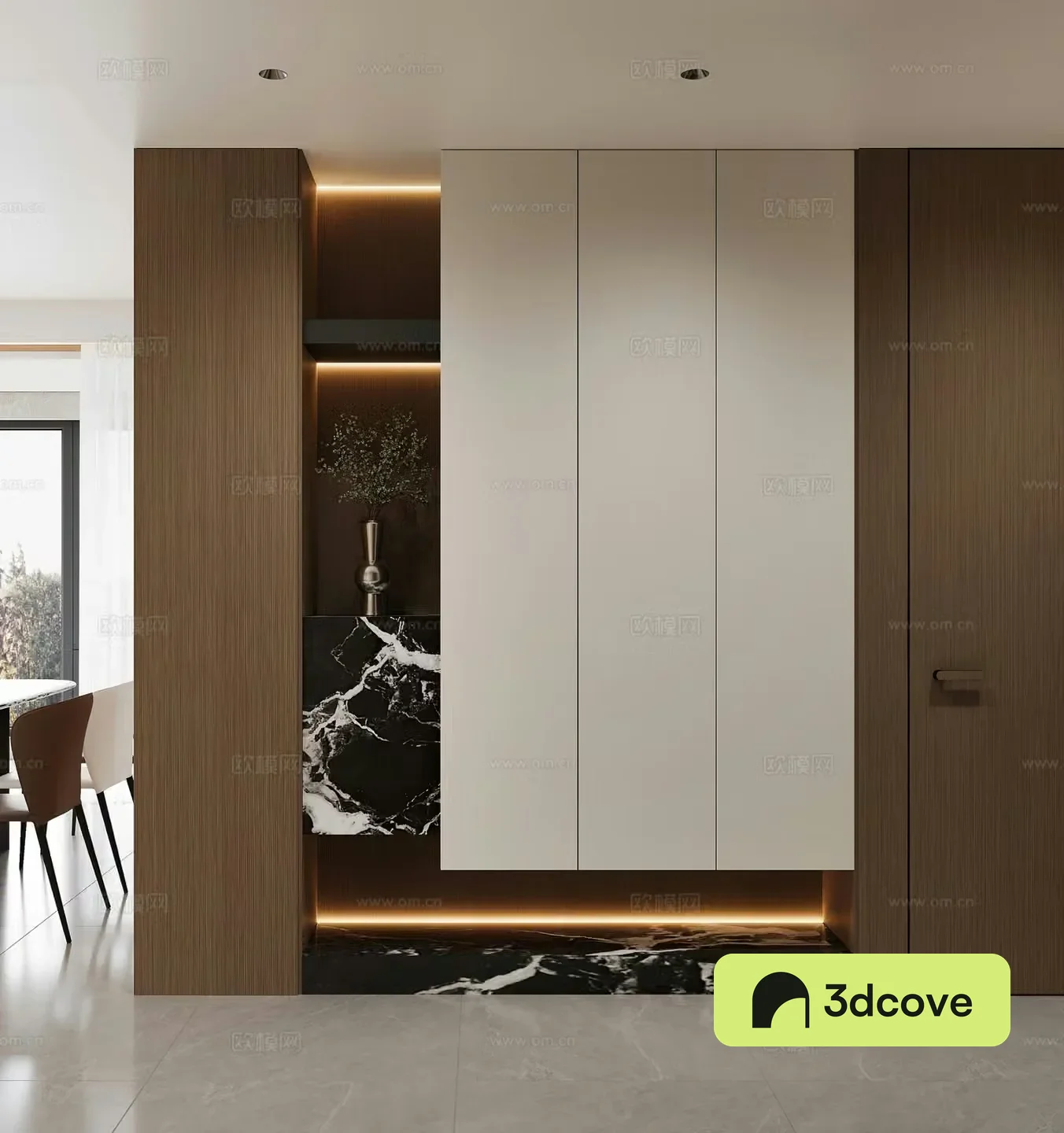 Modern porch cabinet shoe cabinet view wall decorative cabinet aisle entrance
