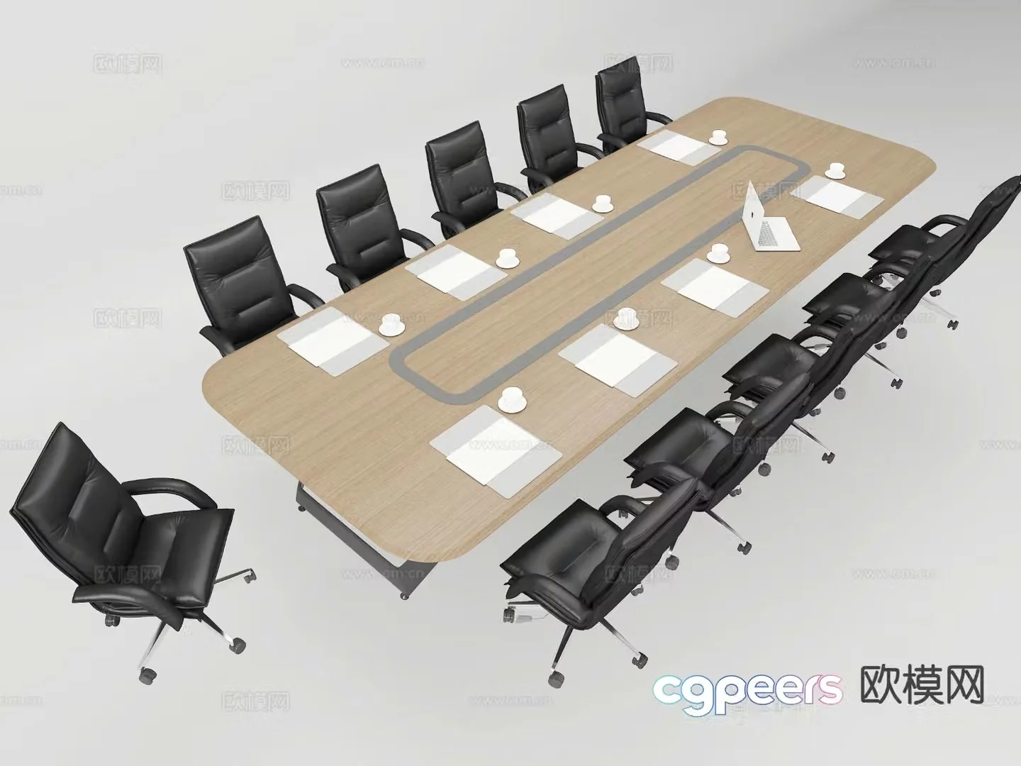 Modern conference table conference table 3d model