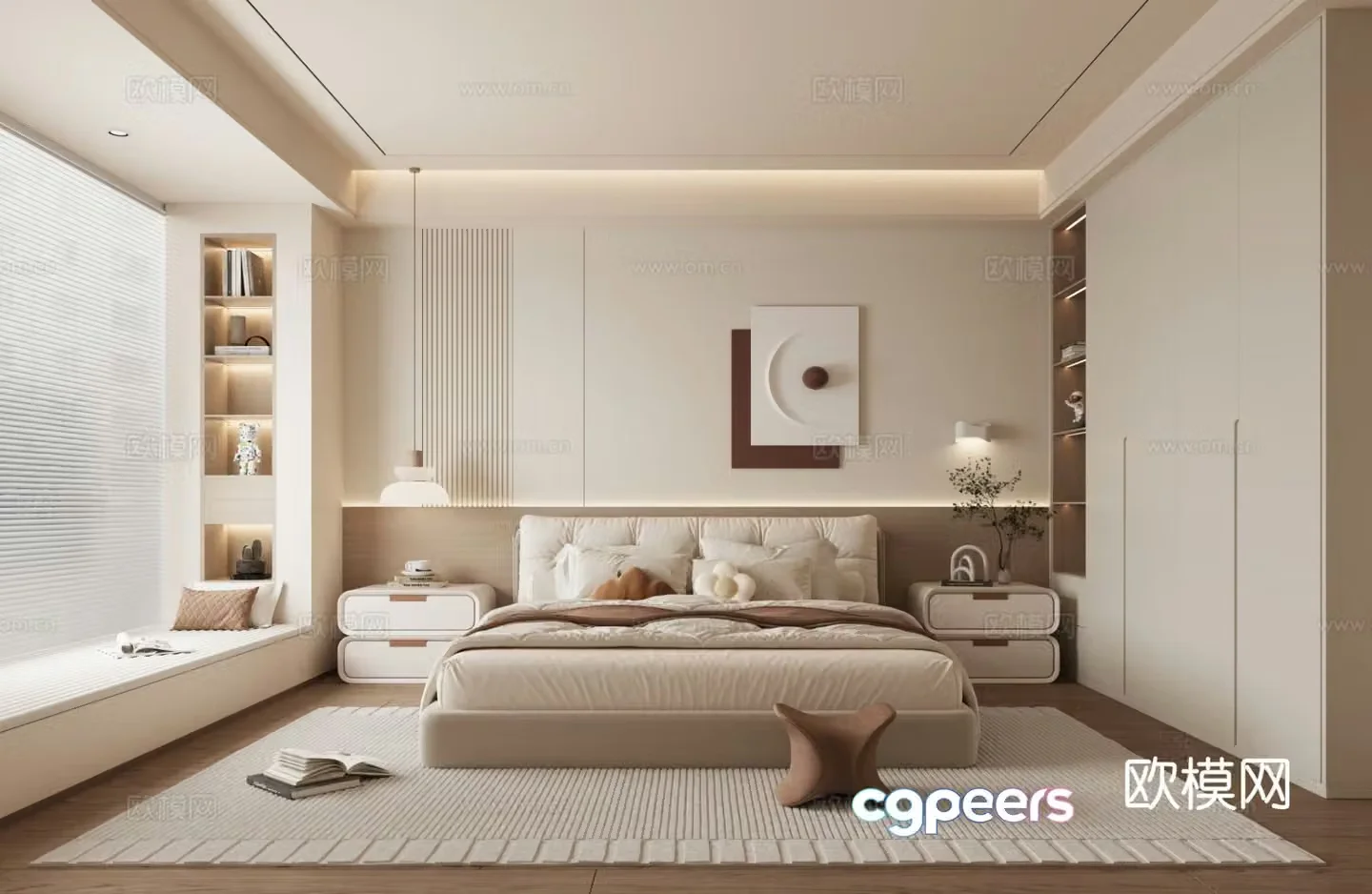 Modern bedroom Master bedroom Guest bedroom Second bedroom Master room 3D model