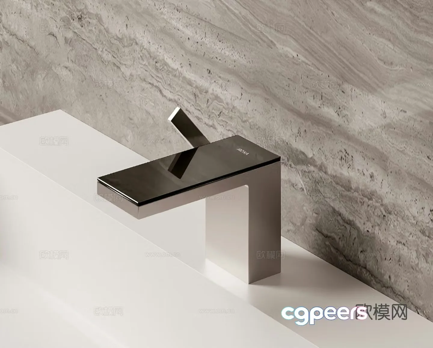 AXOR stainless steel faucet 3d model