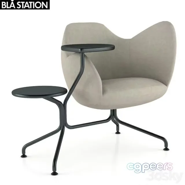 3ds Max Free – Bla Station Wilmer Multi-functional Easy-chair