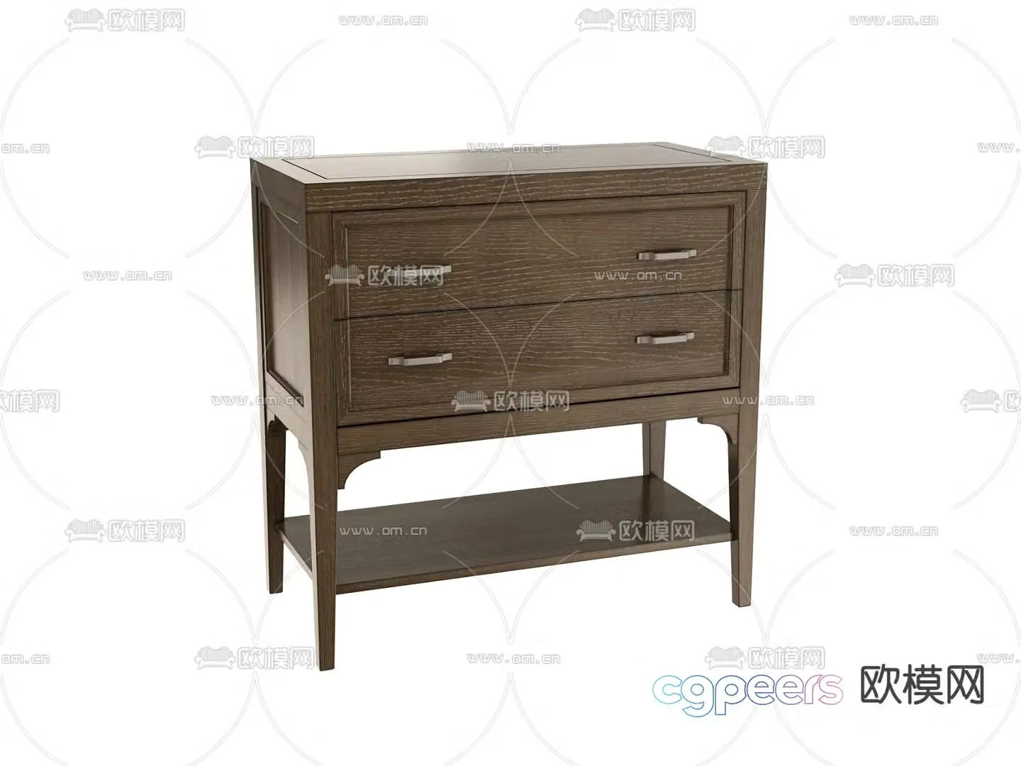wabi-sabi bedside table 3d model