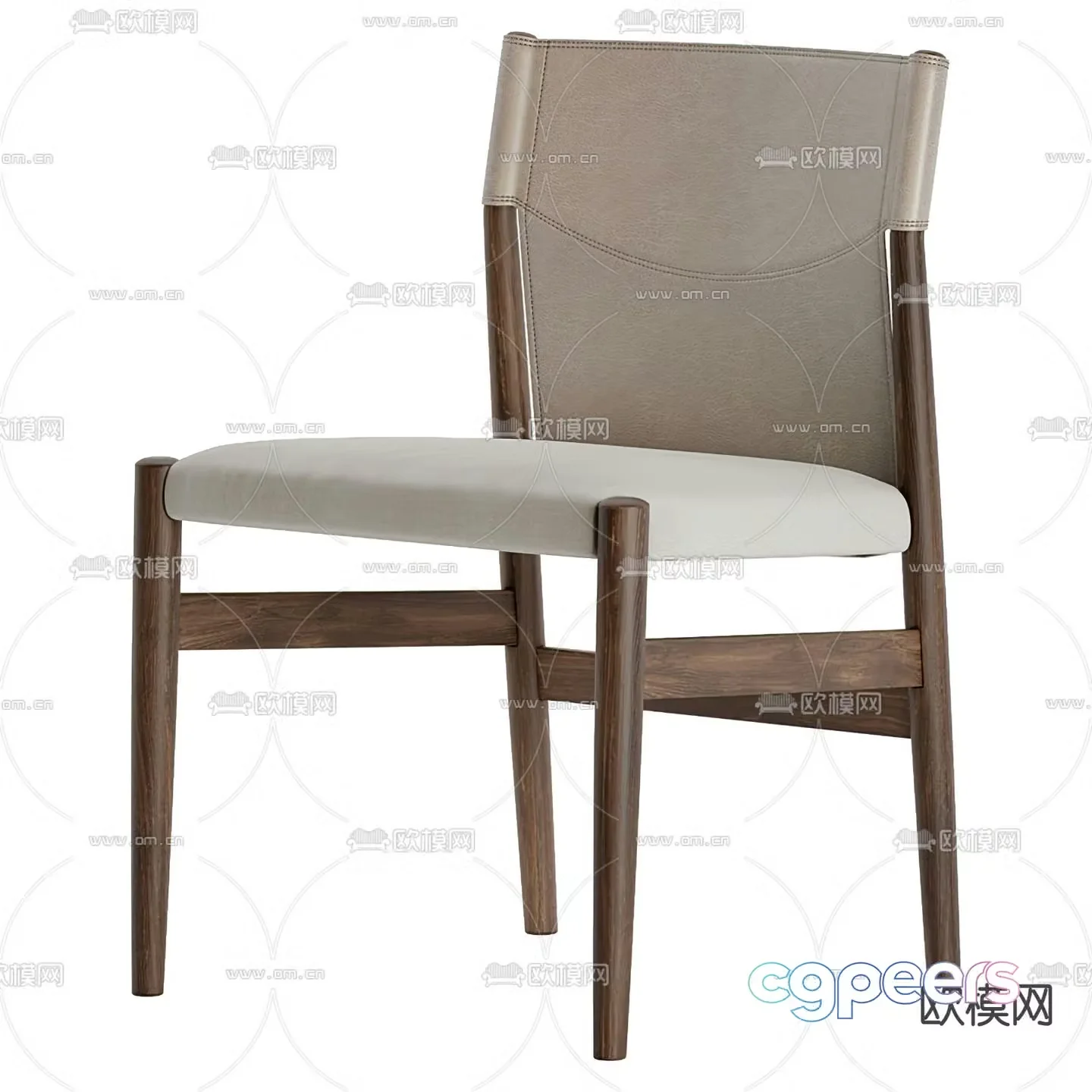 Modern dining chair chair 3d model