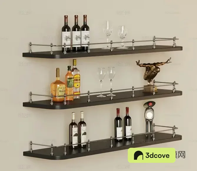Modern Wall-Mounted Shelves