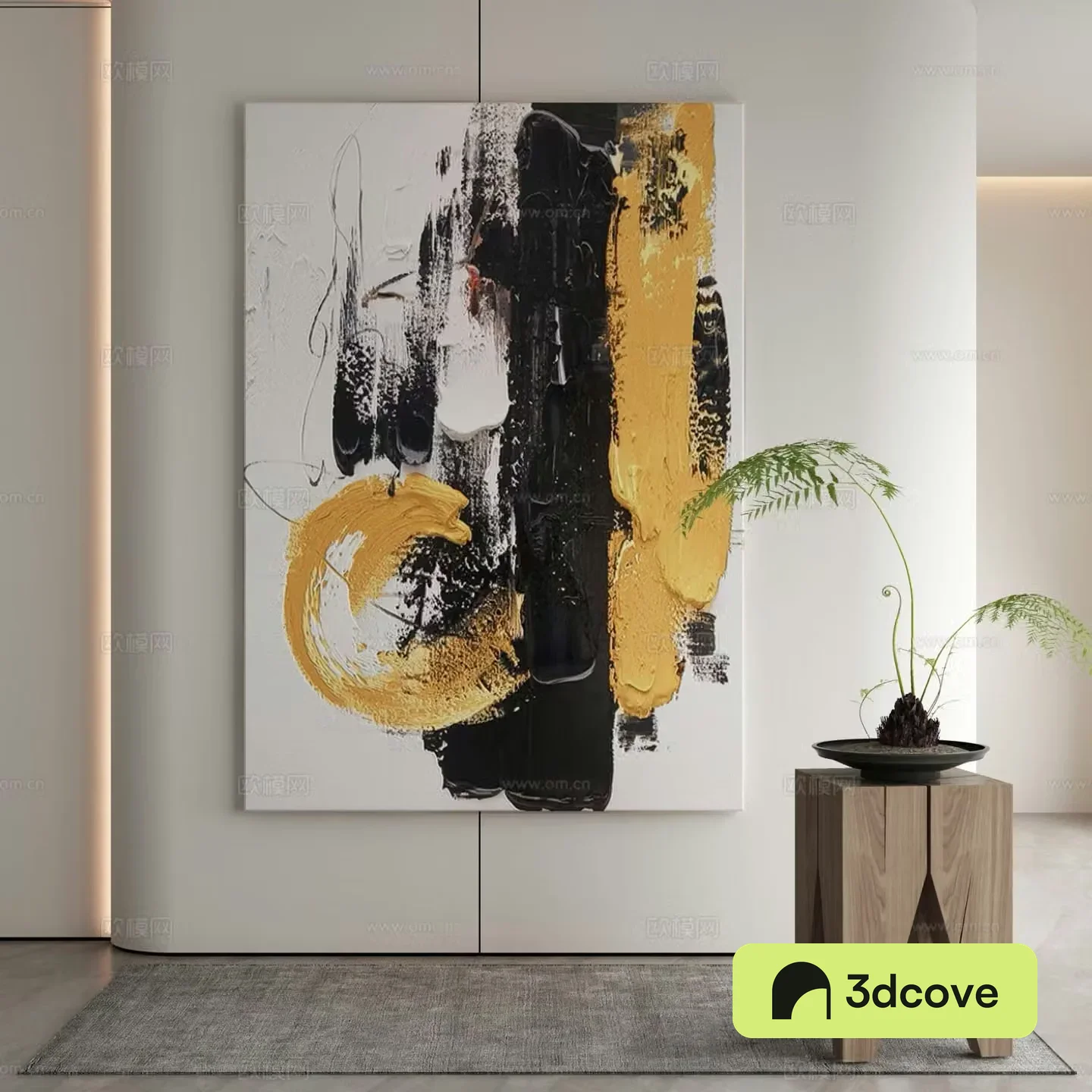 Modern texture painting decorative painting