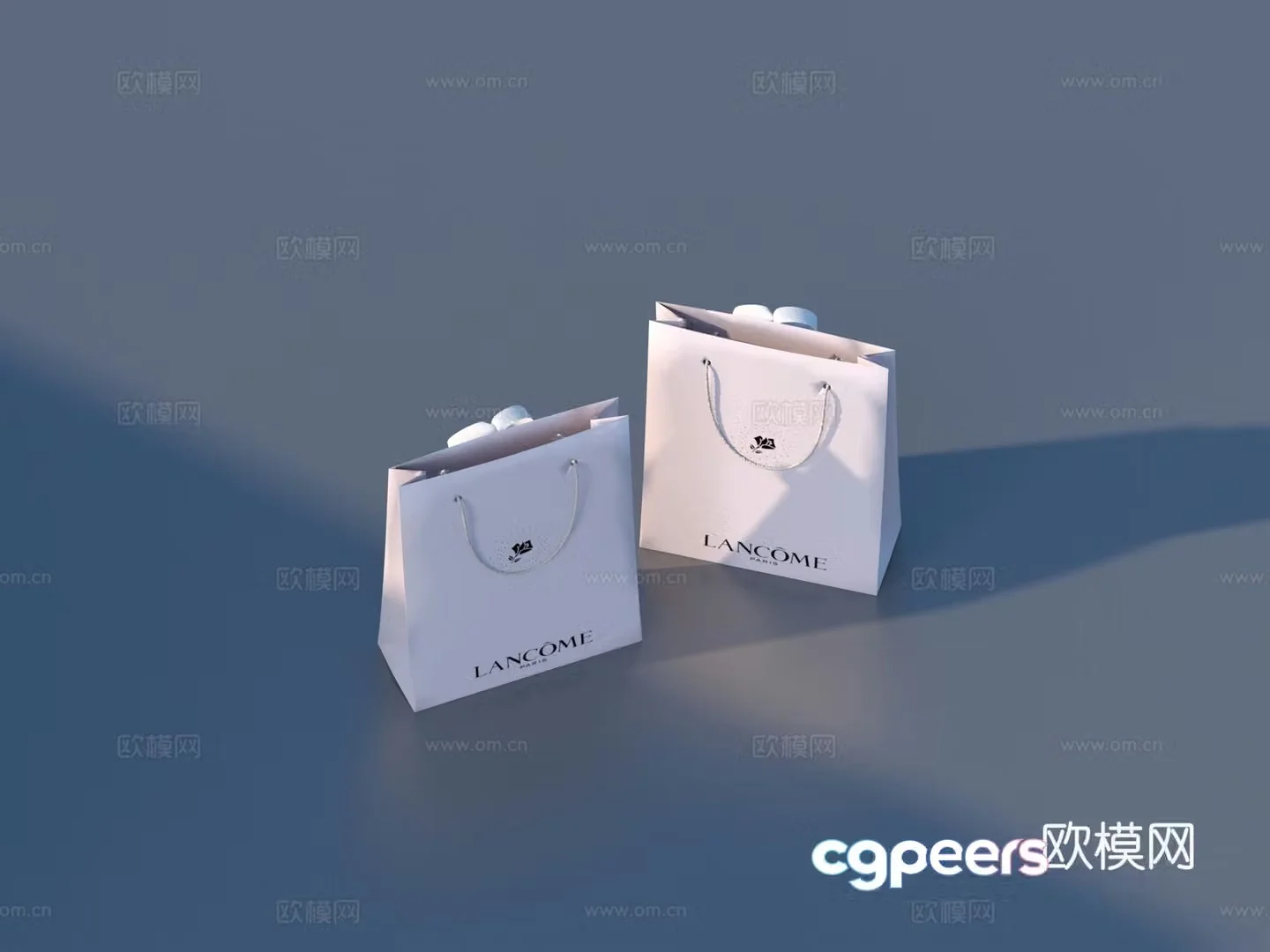 Tote bag paper bag 3d model