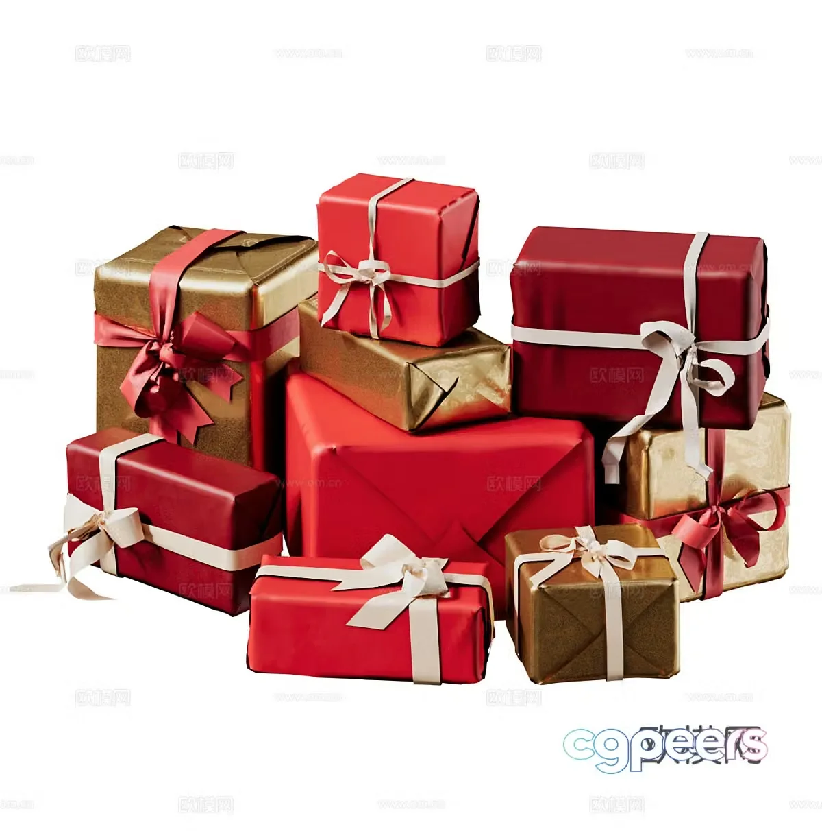 Holiday supplies Gift box Gift box Christmas gift box Decorative gift box Gift decorative ornaments 3d model