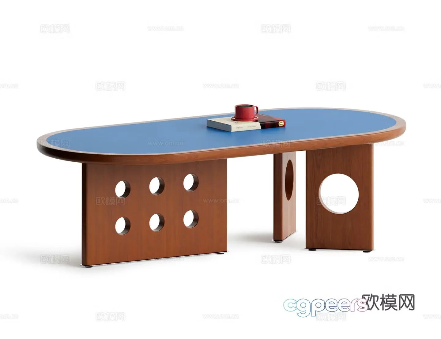 French medieval coffee table 3D model