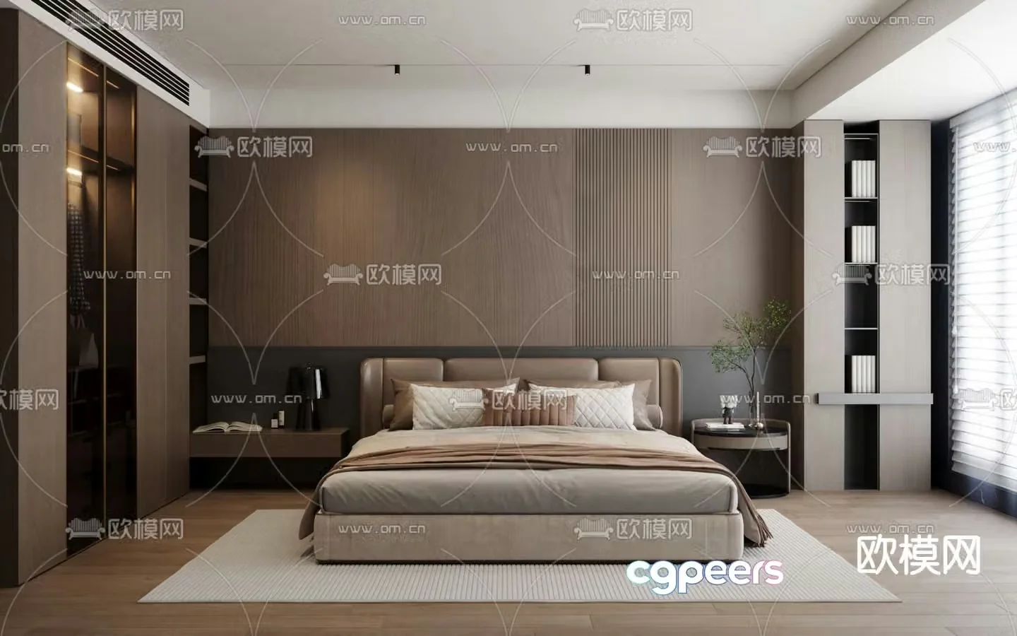 Italian master bedroom 3d model