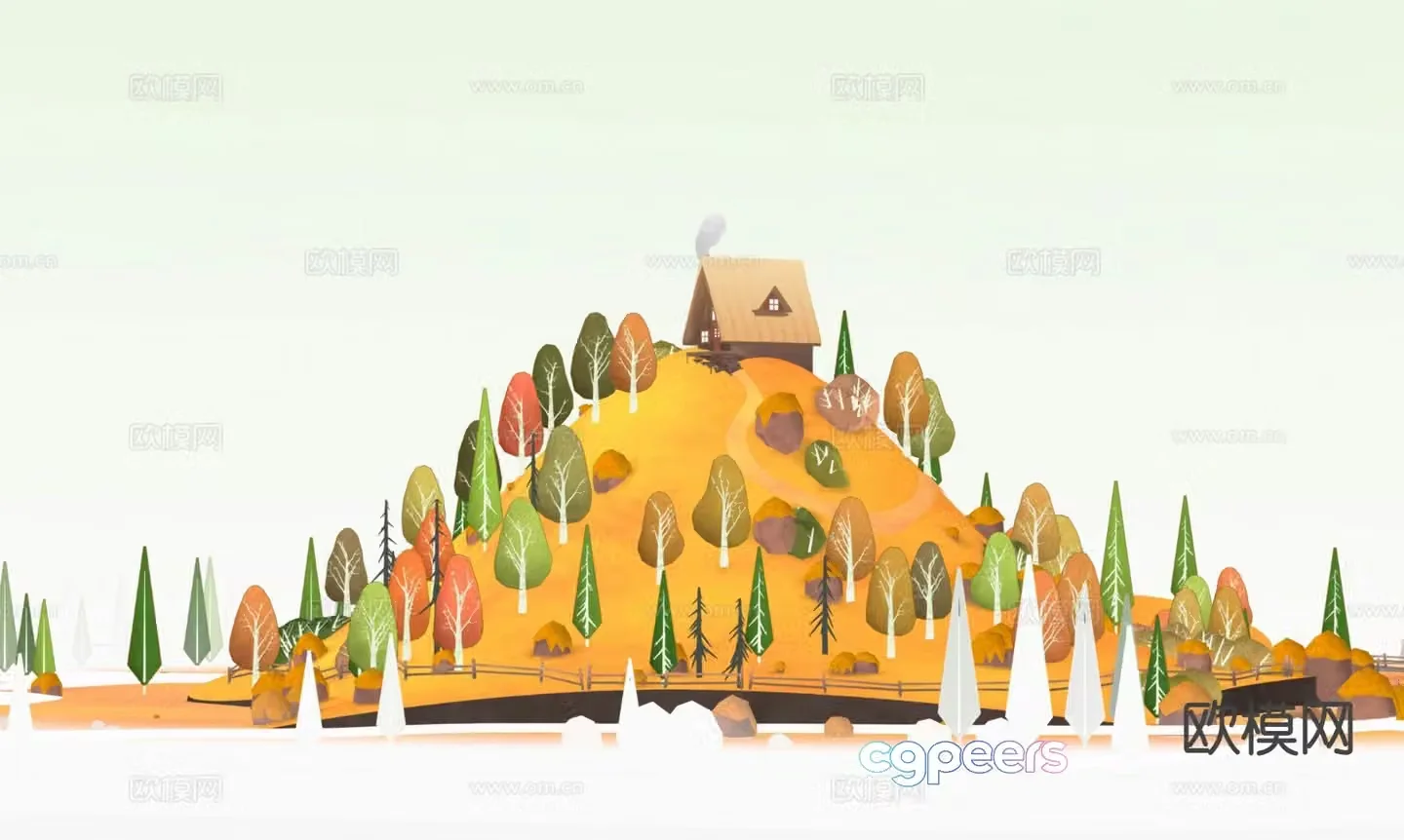 peaks mountains mountains 3d model