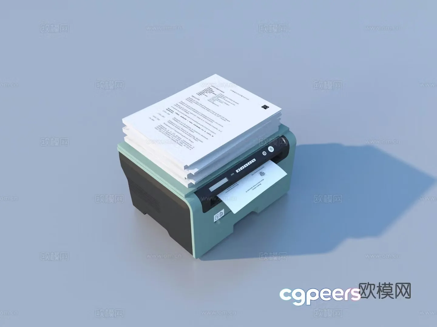 Printer Copier Office Supplies 3D Model
