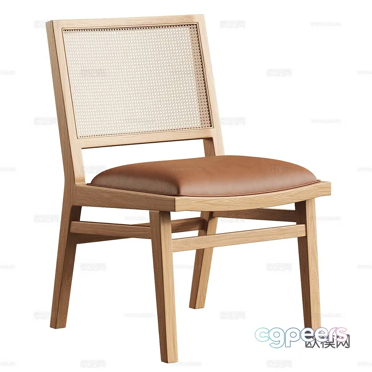 Wasabi style leisure chair Wasabi style leisure chair B&B single chair B&B leisure chair Rattan single chair Rattan single chair Rattan 3d model