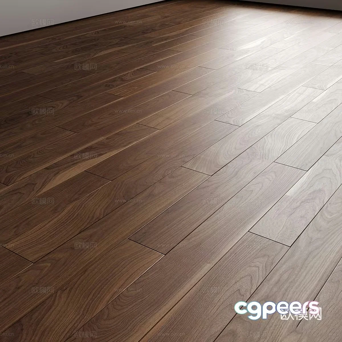 New Chinese wooden floor material 3D model