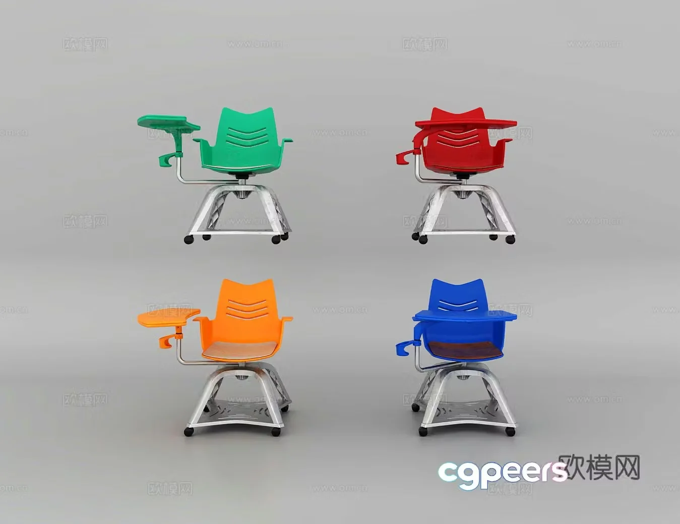 Training chair Student chair Study chair 3d model