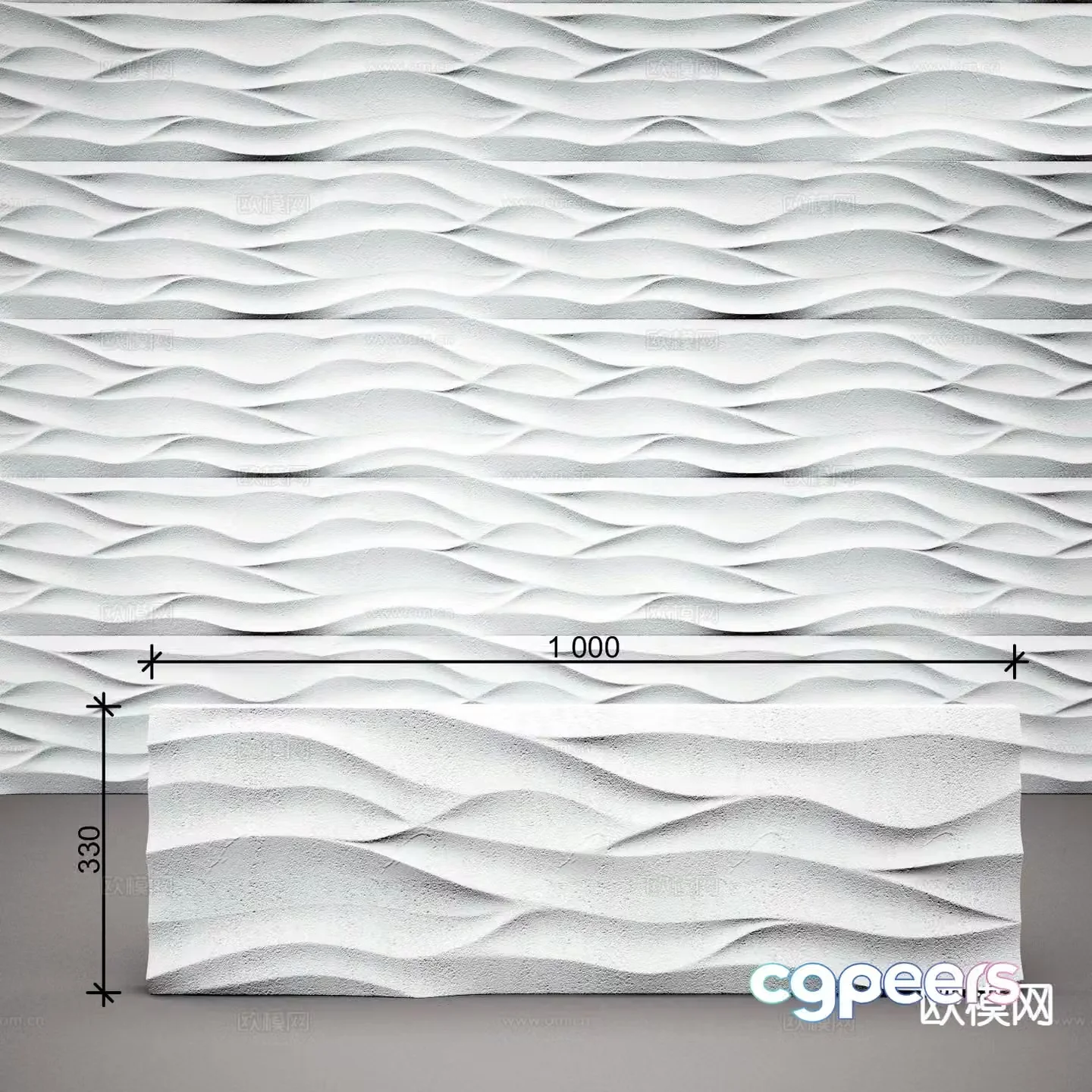 Wall panel Wall panel Decorative panel 3d model