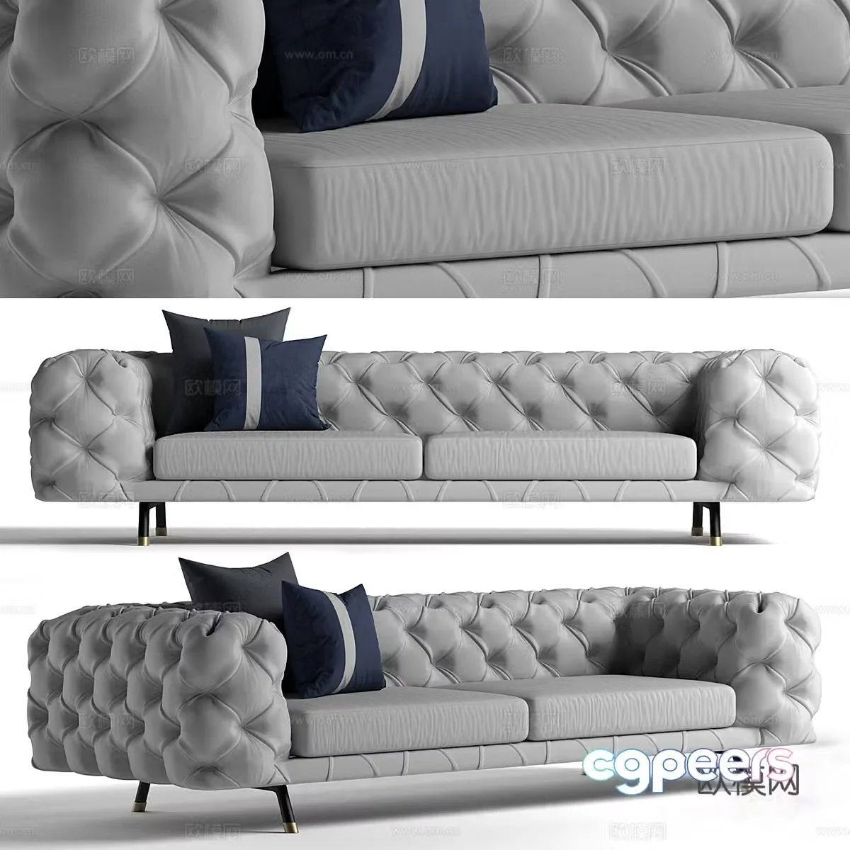 Sofa DANIEL Ulivi Living Room 3D Model