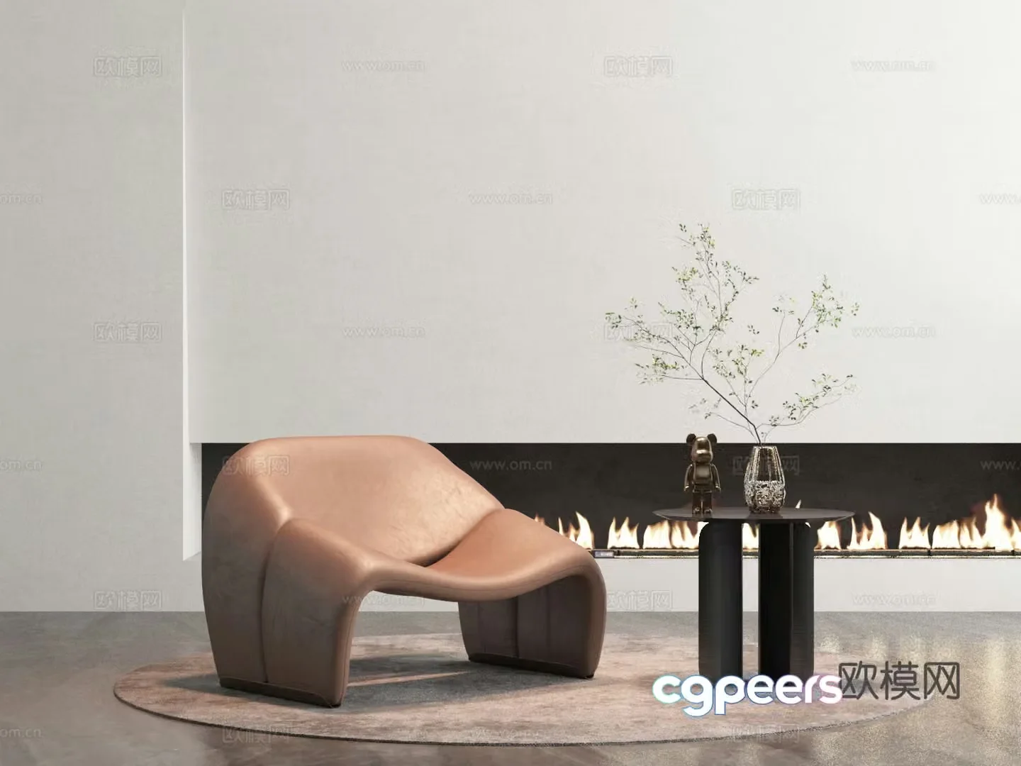 Modern lounge chair 3d model