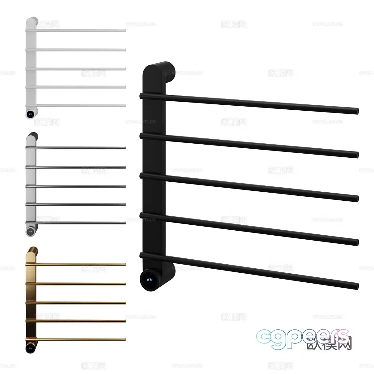 Towel rack electric towel rack simple towel rack minimalist towel rack 3D model
