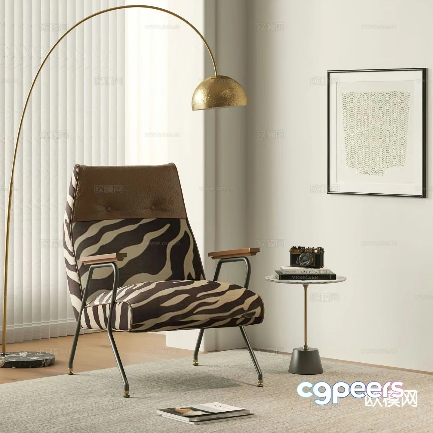 Modern lounge chair 3d model