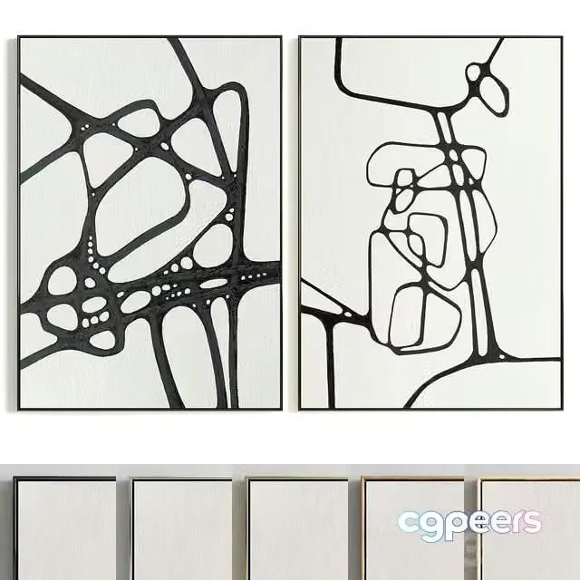 3ds Max Free – Plaster Two Photo Frame T-319