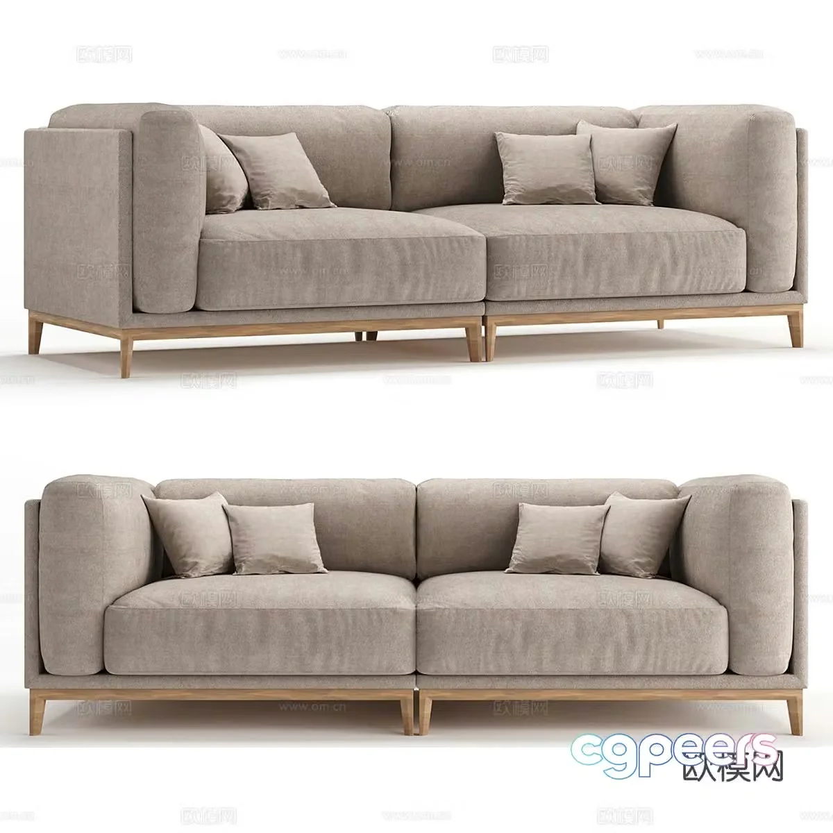 Modern love sofa 3d model