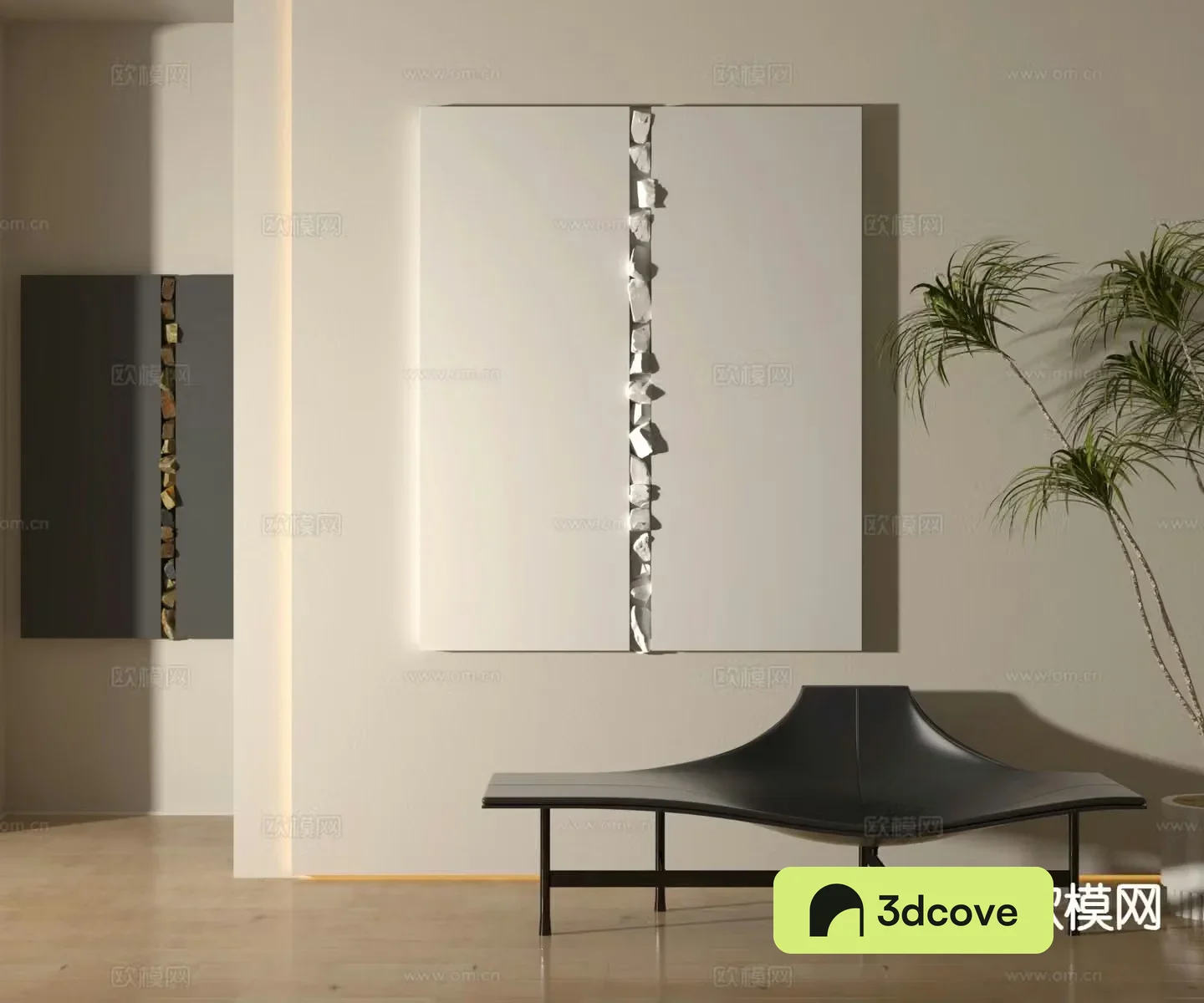 Modern decorative hanging painting three-dimensional painting Zen hanging painting