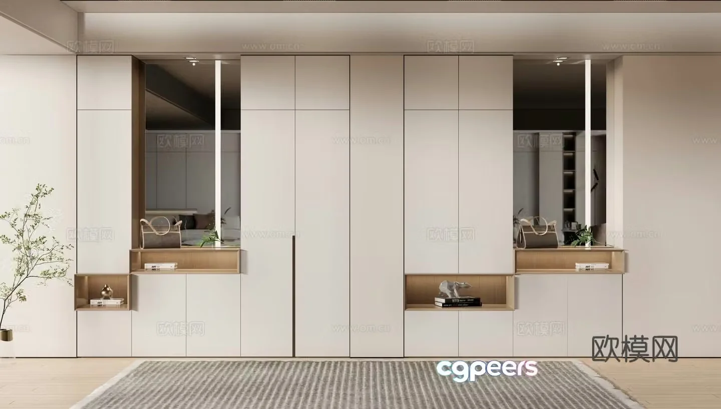 Entry shoe cabinet Entrance shoe cabinet 3D model