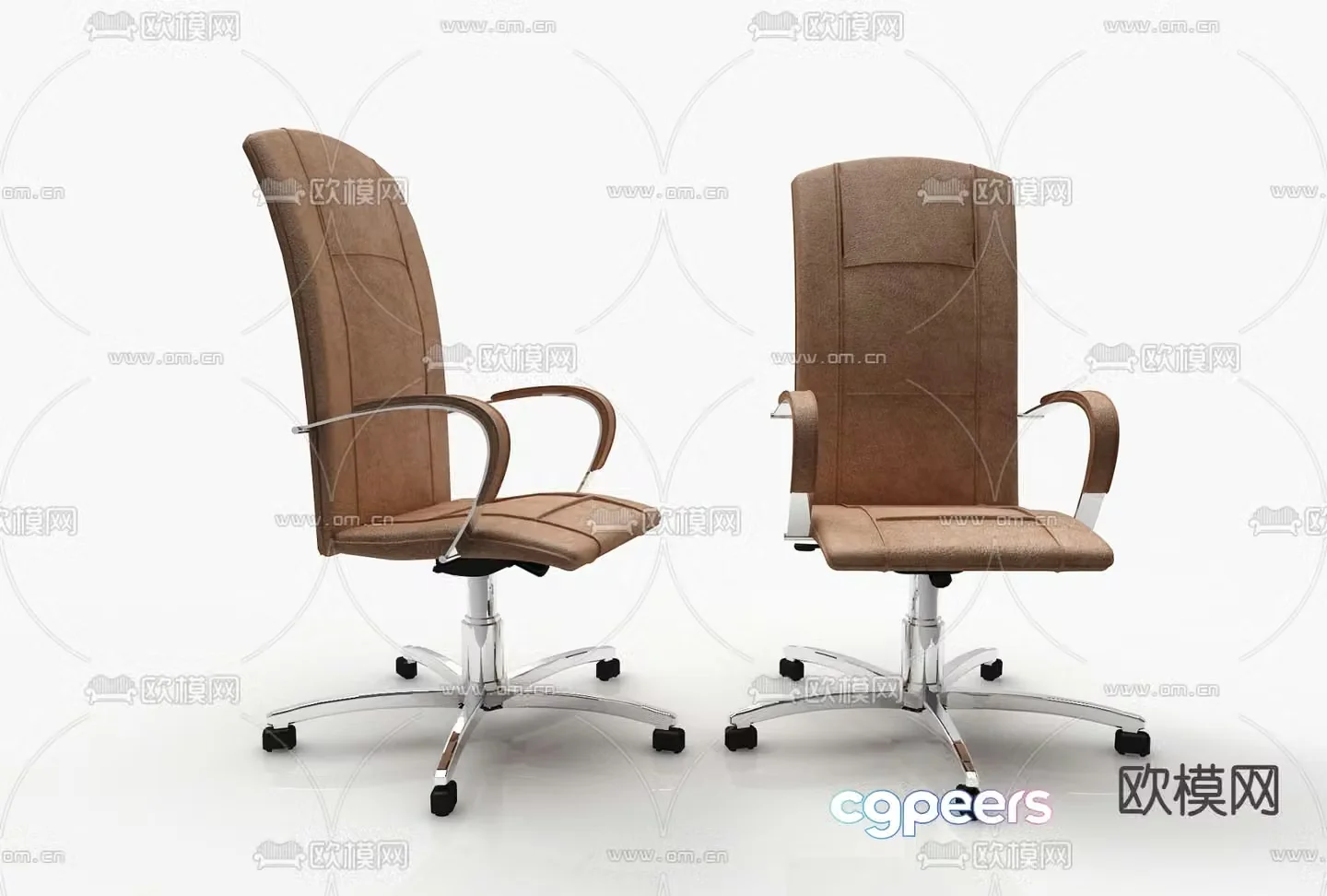 Modern single chair office chair training chair 3d model