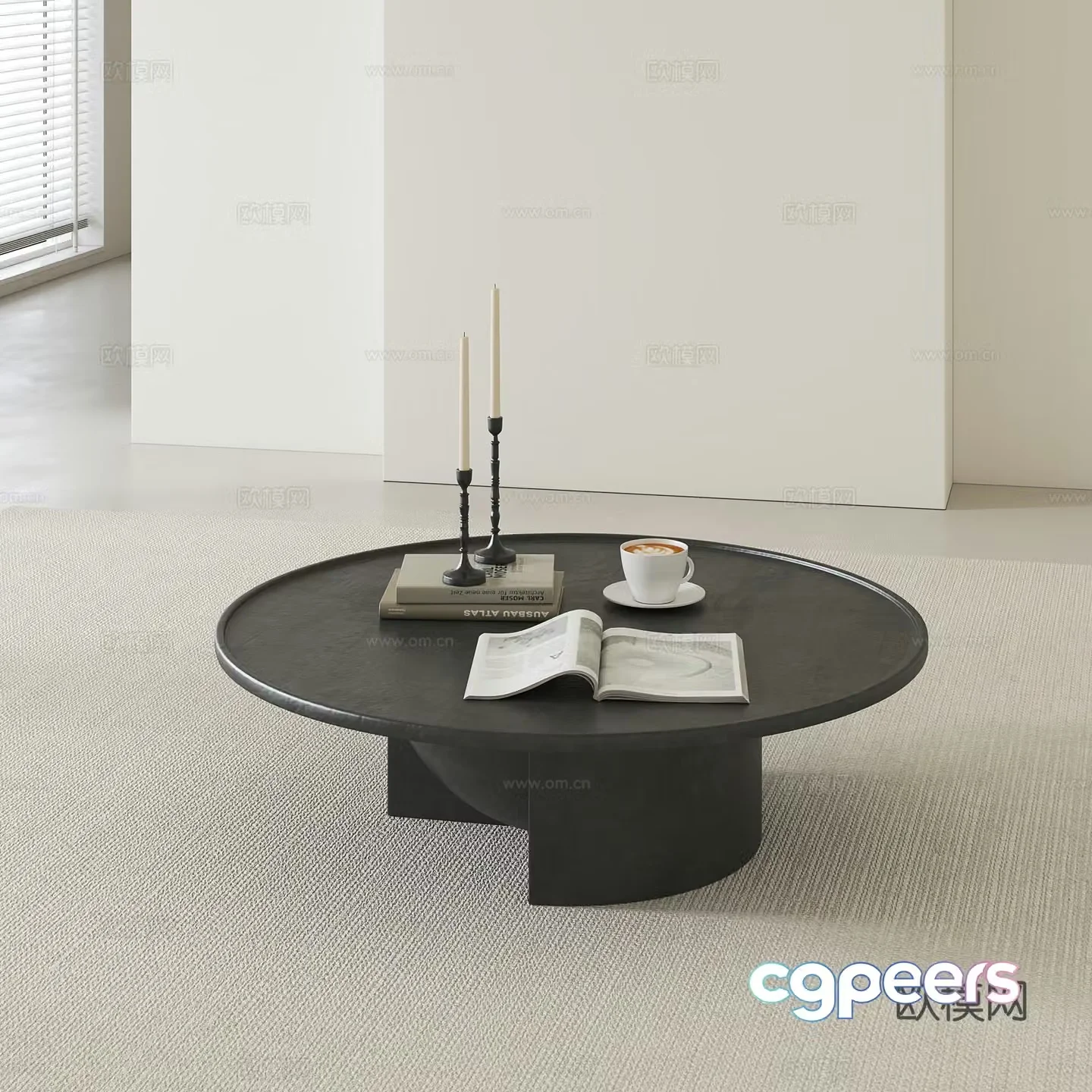 Modern simple coffee table 3D model
