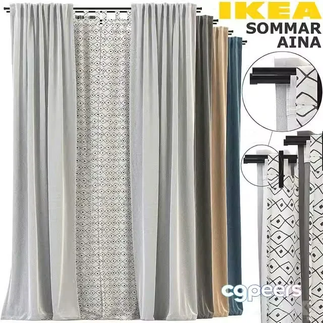 3ds Max Free – IKEA AINA, SOMMAR, REKKA