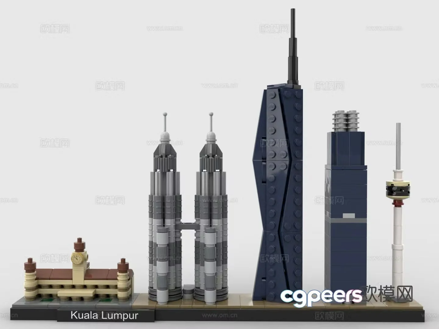 lego toys building blocks building complex kuala lumpur 3d model