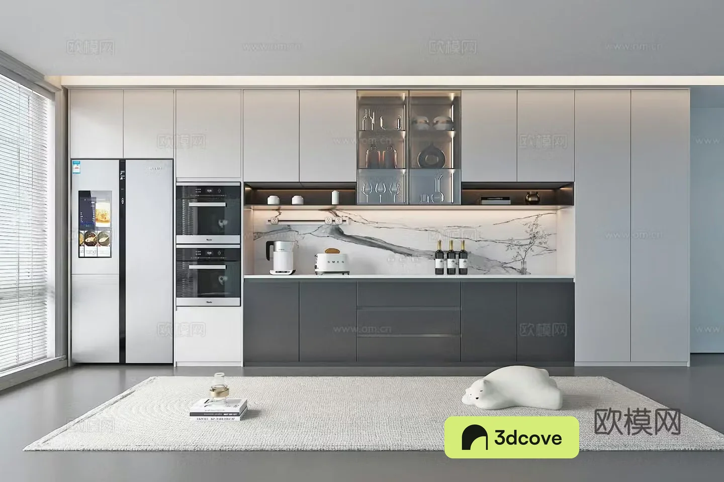 Modern sideboard wine cabinet restaurant cabinet
