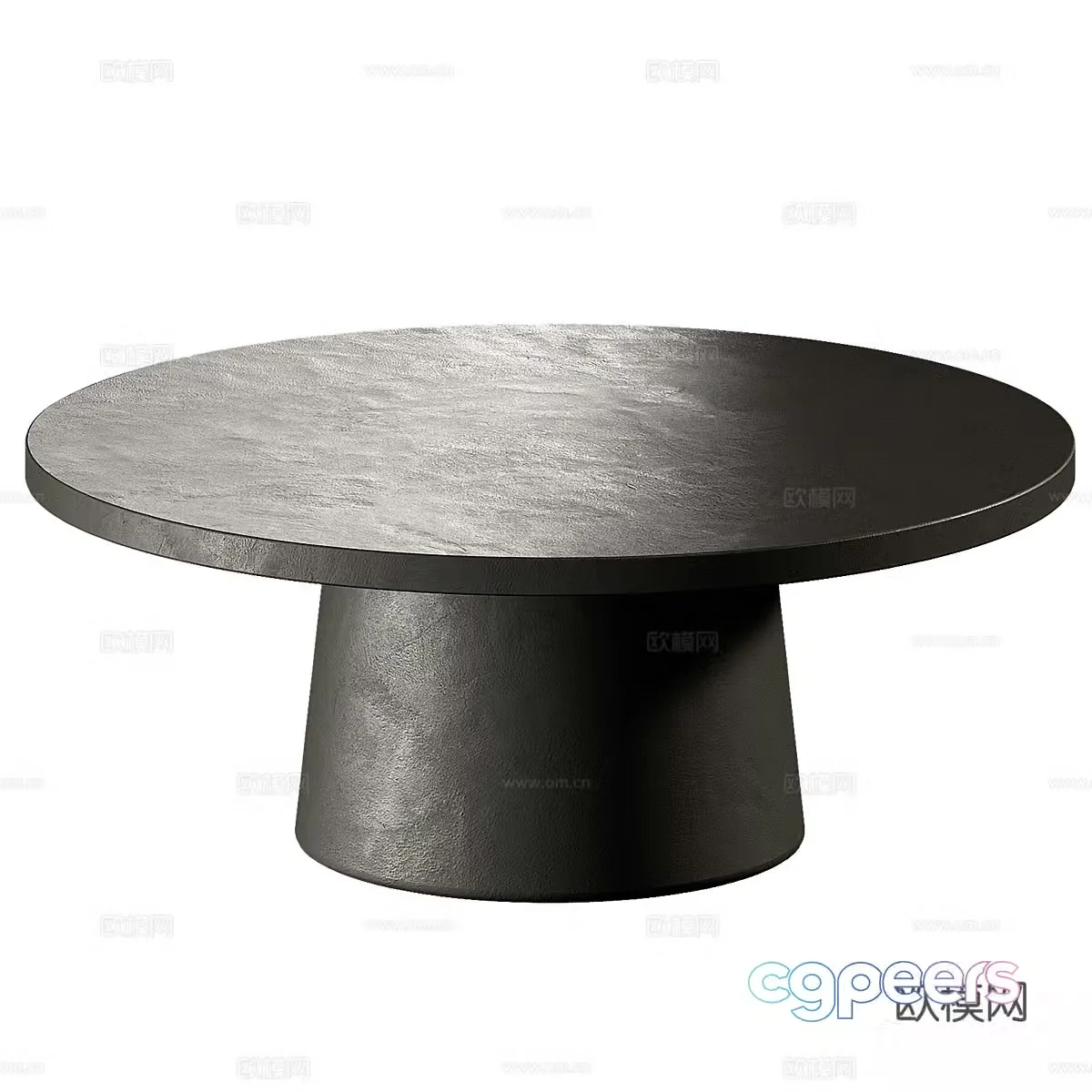 Wavia round coffee table combination 3D model