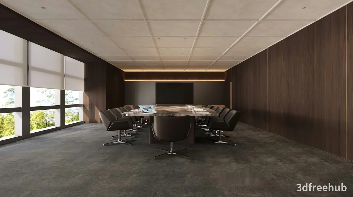 Modern Conference Room 3D Model – 20220 – VRAY Render