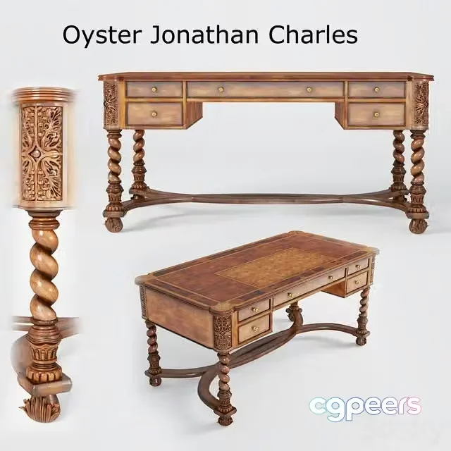 3ds Max Free – Oyster Jonathan Charles table