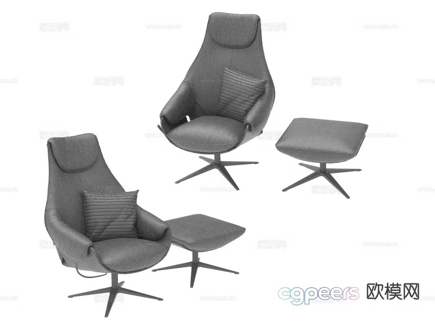 Modern lounge chair 3d model