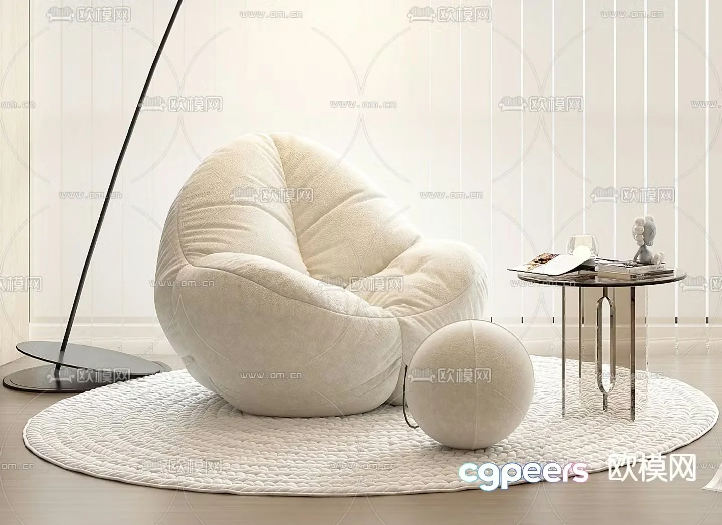 Beanbag leisure sofa 3d model
