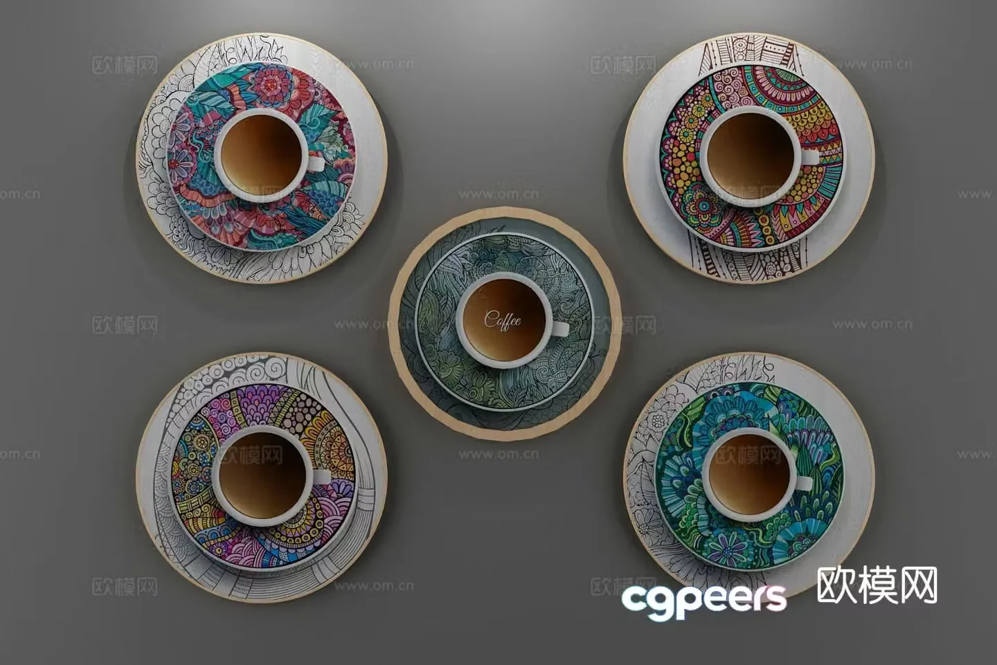 Three-dimensional painting decorative painting 3d model