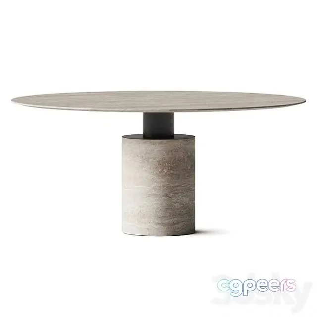 3ds Max Free – ACERBIS CRESO TRAVERTINE DINING TABLE