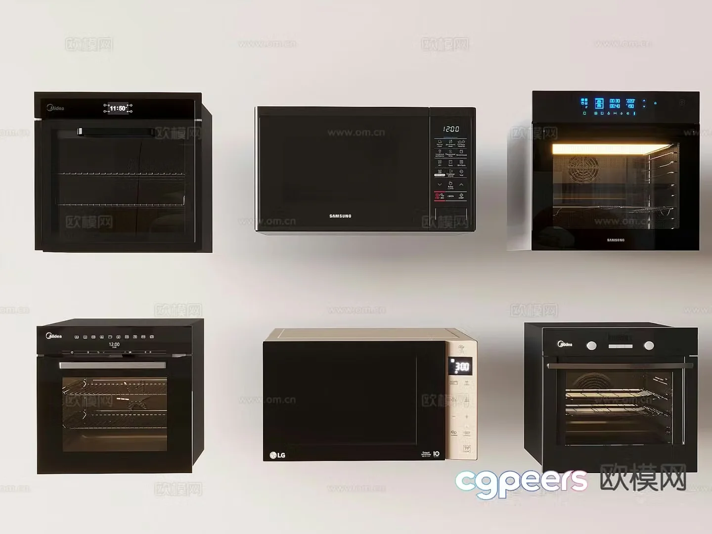 Microwave Oven Kitchen Appliances Smart Home Appliances 3D Model