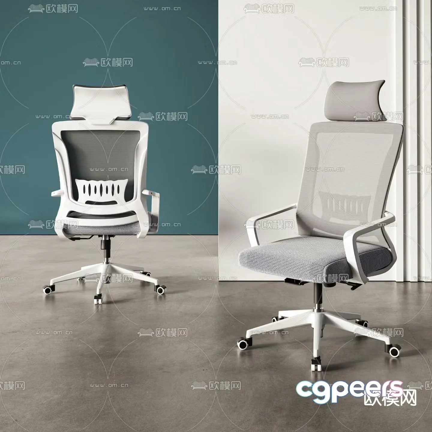 Office chair staff chair 3d model