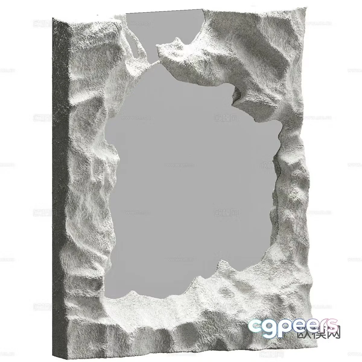 Modern Wasabi Decorative Mirror 3D Model