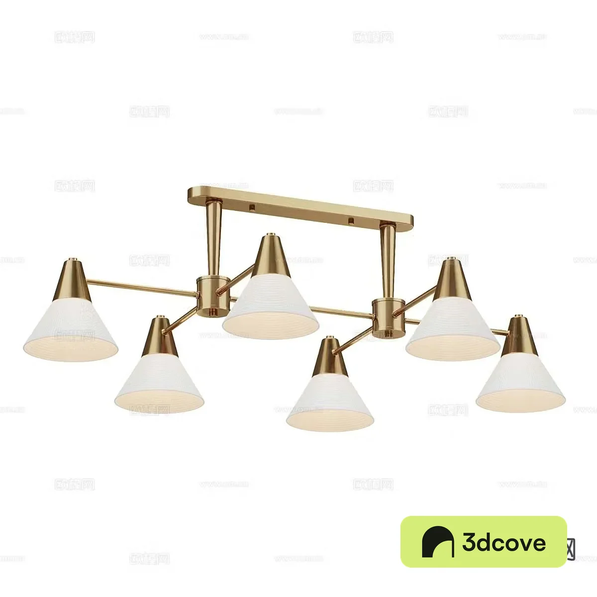 Light luxury chandelier multi-head chandelier