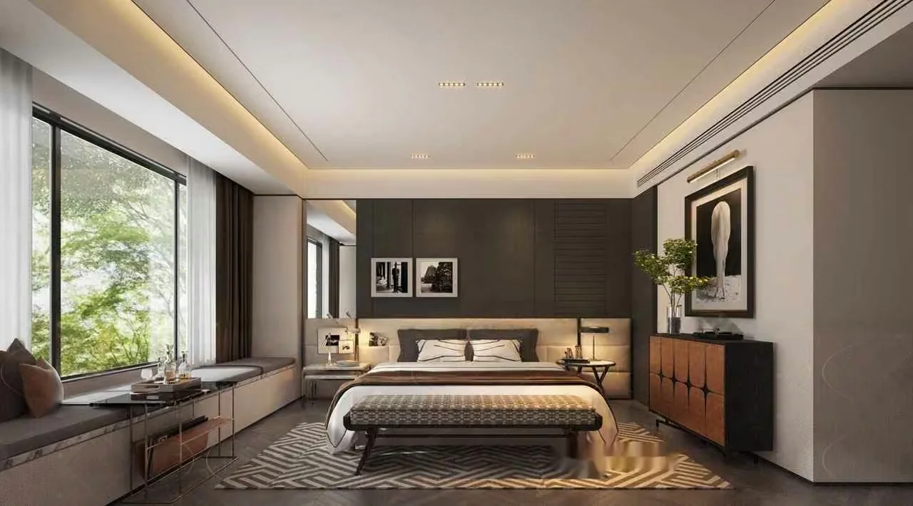 Modern Minimalist Bedroom 3D Model – 1799 – VRAY Render