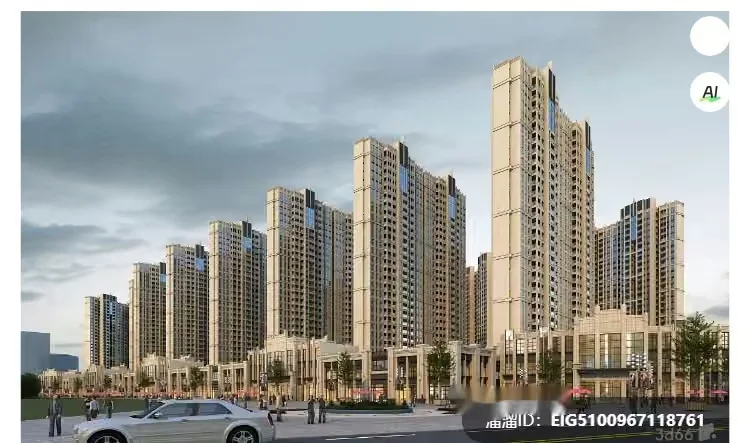Tall City Buildings 3D Model – 4199 – VRAY Render