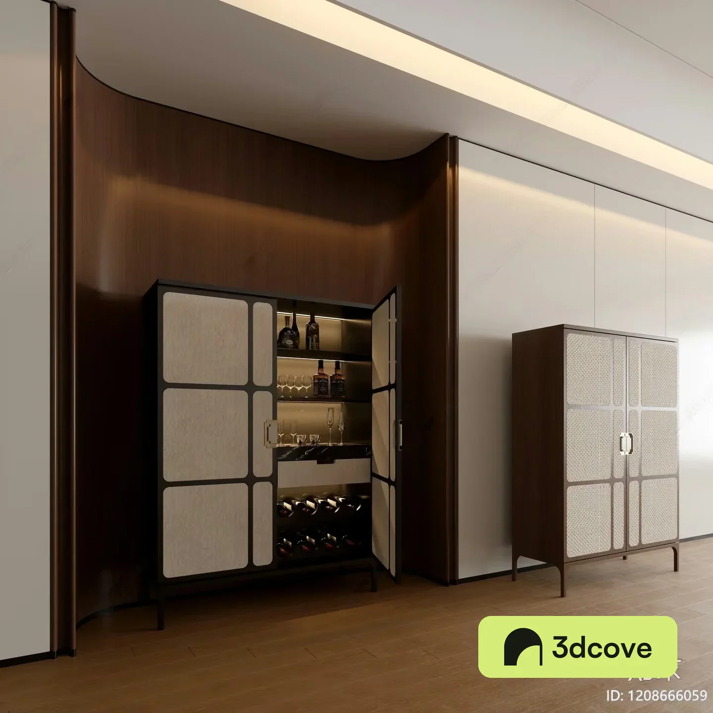 Modern Wine Storage Cabinet
