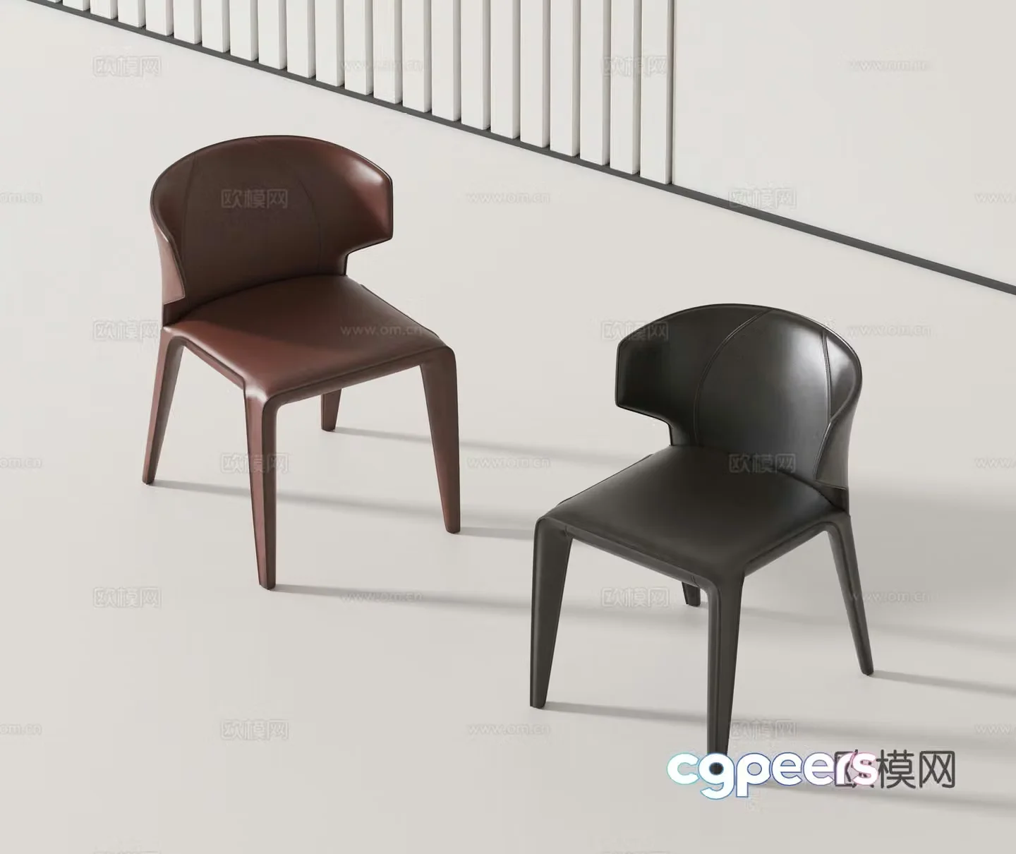 Modern chair single chair 3d model