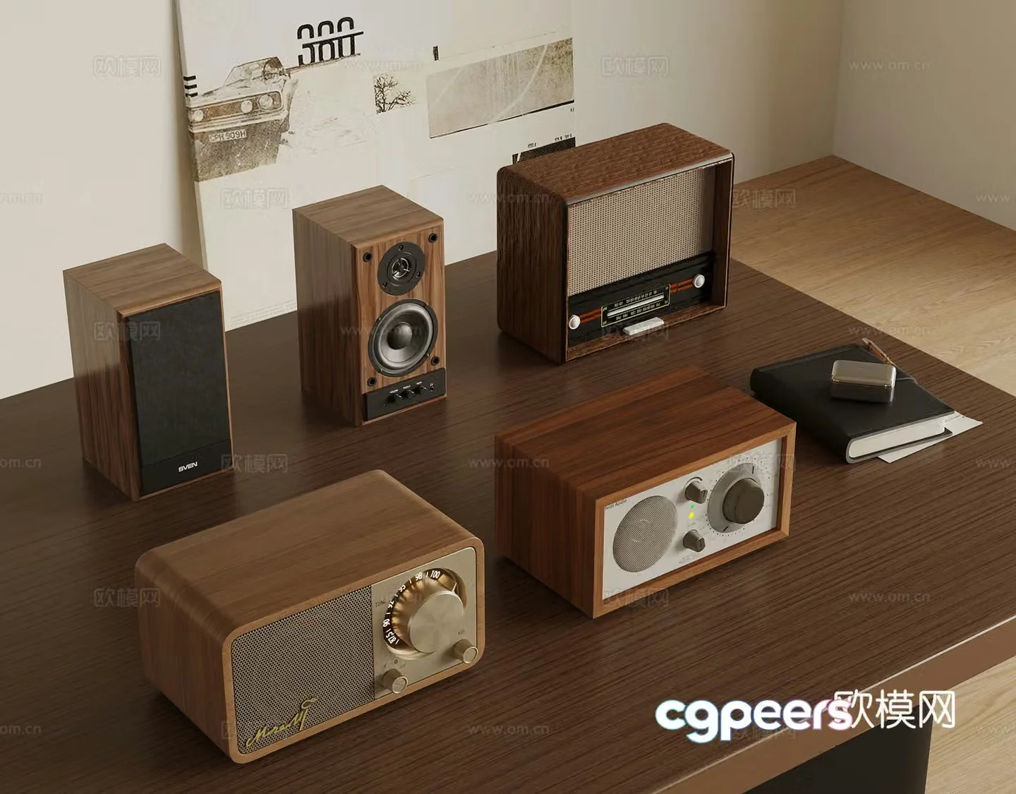 Audio Modern Wasabi Audio Radio 3D Model