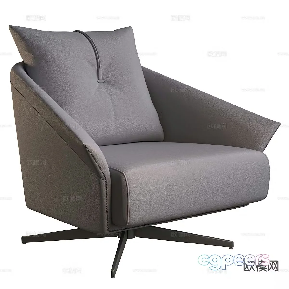 Modern sofa chair leisure chair armchair 3d model