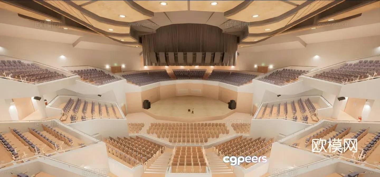 Concert Hall 3d model